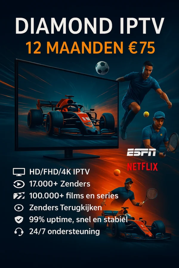 Diamond IPTV 1 Jaar Abonnement