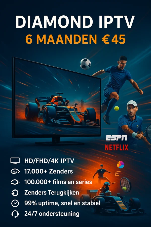 Diamond IPTV 6 Maanden Abonnement